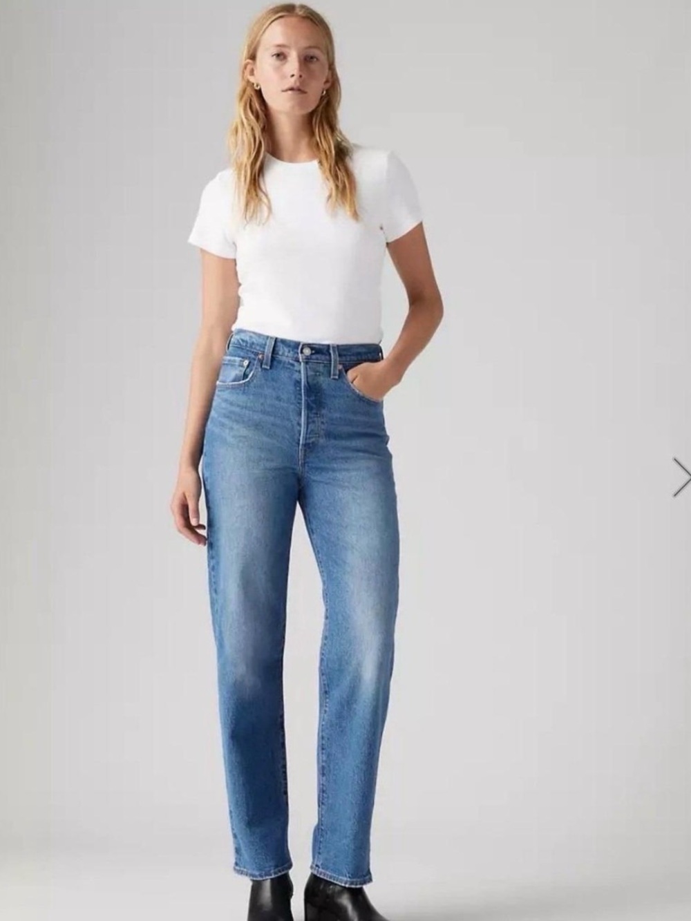 Levi's ribcage straight - medium wash